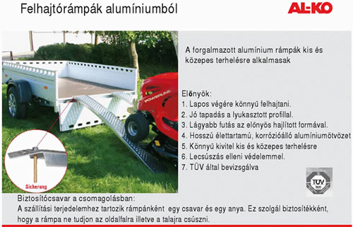 130569_2 AL-KO Felhajtó rámpa Alu rámpa utánfutó alkatrész