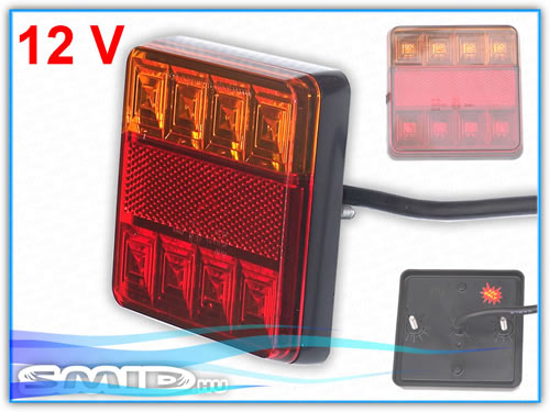 ESLED100100 SMID LED Lámpa Egyesített hátsólámpa utánfutó alkatrész