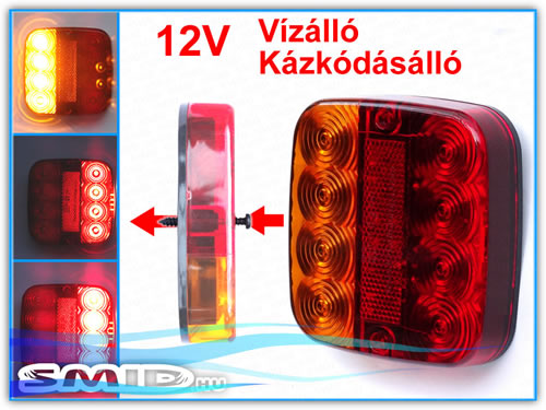 ESLED107107 SMID LED Lámpa Egyesített hátsólámpa utánfutó alkatrész