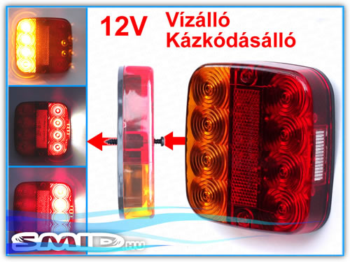 ESLED107107RV SMID LED Lámpa Egyesített hátsólámpa utánfutó alkatrész