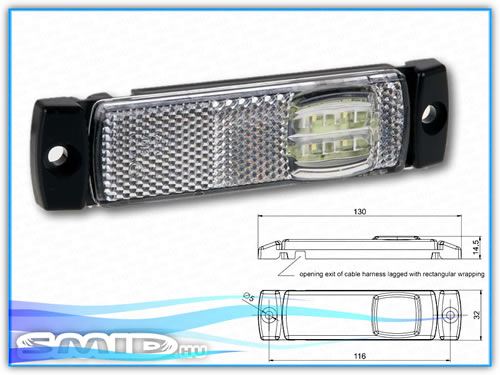 HLLED32130F FRISTOM LED Lámpa Helyzetjelző lámpa utánfutó alkatrész