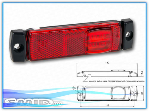 HLLED32130P FRISTOM LED Lámpa Helyzetjelző lámpa utánfutó alkatrész