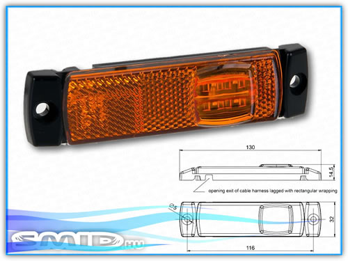 HLLED32130S FRISTOM LED Lámpa Helyzetjelző lámpa utánfutó alkatrész