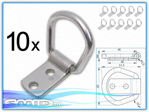 U-03-10 SPP Rakományrögzítő Fül utánfutó alkatrész