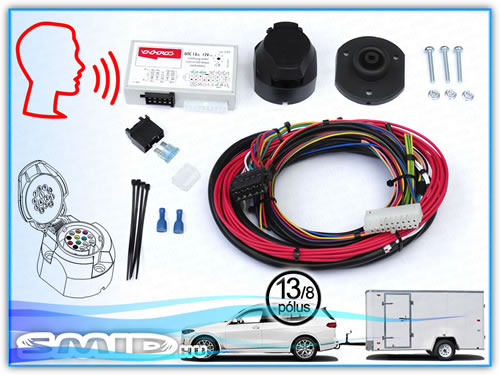 UE2021-13-8P SMID Elektronika Univerzális 13 pólusú utánfutó alkatrész