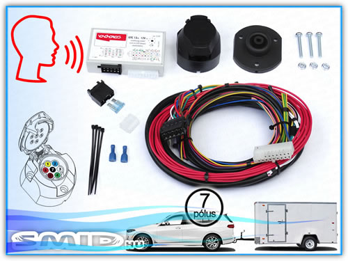 UE2021-7P SMID Elektronika Univerzális 7 pólusú utánfutó alkatrész