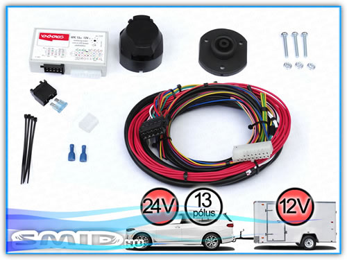 UE2024-13-8P SMID Elektronika Univerzális 13 pólusú utánfutó alkatrész